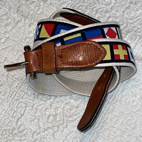 ZEP-PRO Men’s Nautical Flag Belt, Size 44 - Picture 4 of 5